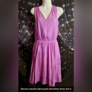 Banana Republic Vibrant light purple dress